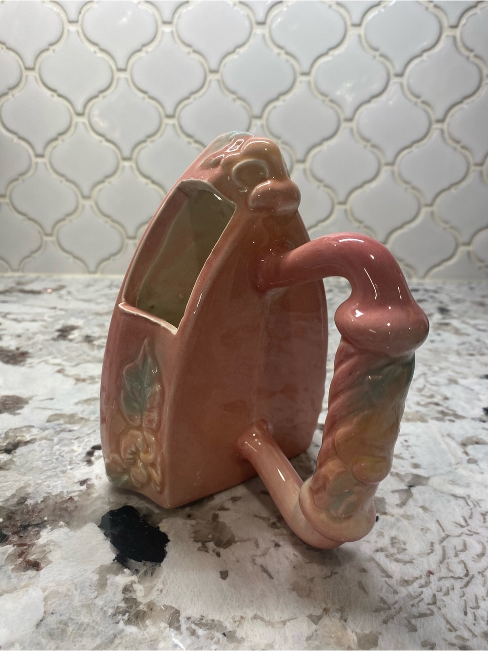 Hull Pottery Pink and Yellow Sunglow
Sad Iron Wall Pocket